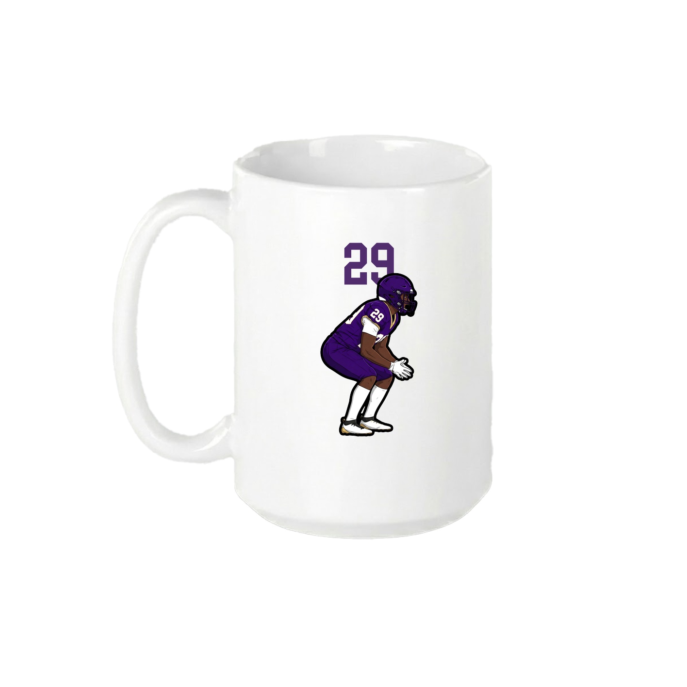 15oz Coffee Mug — Number Top in White