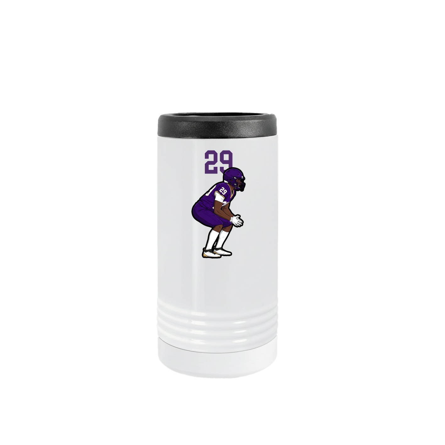 Slim Beverage Holder — Number Top in White