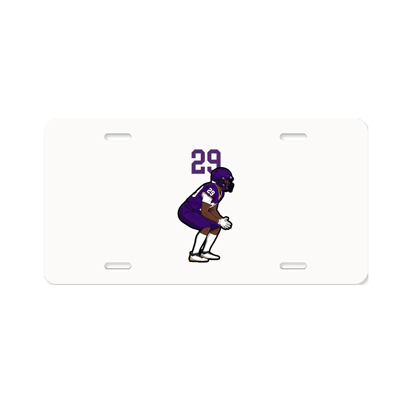 License Plate — Number Top in Classic