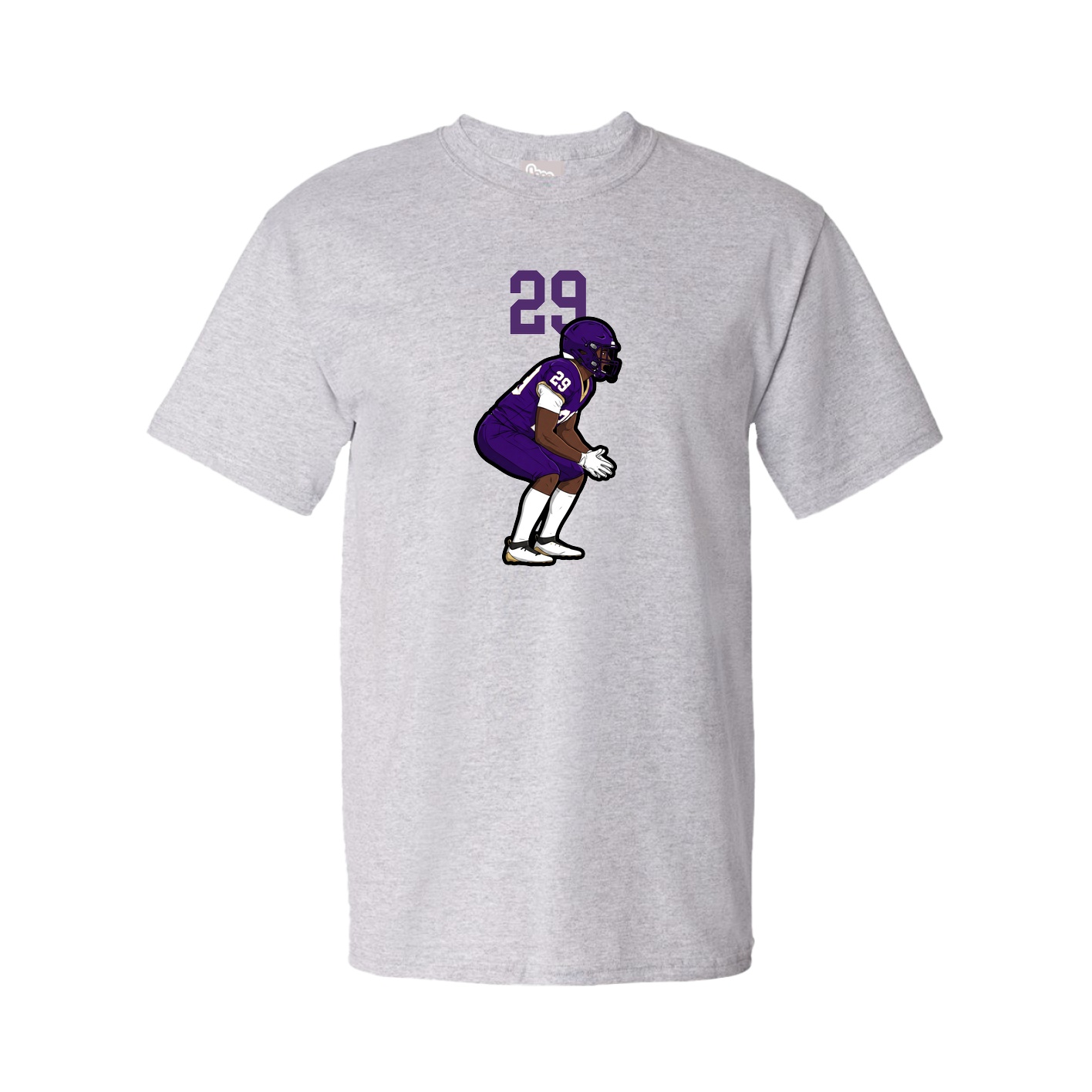 Youth Tee — Number Top in Grey