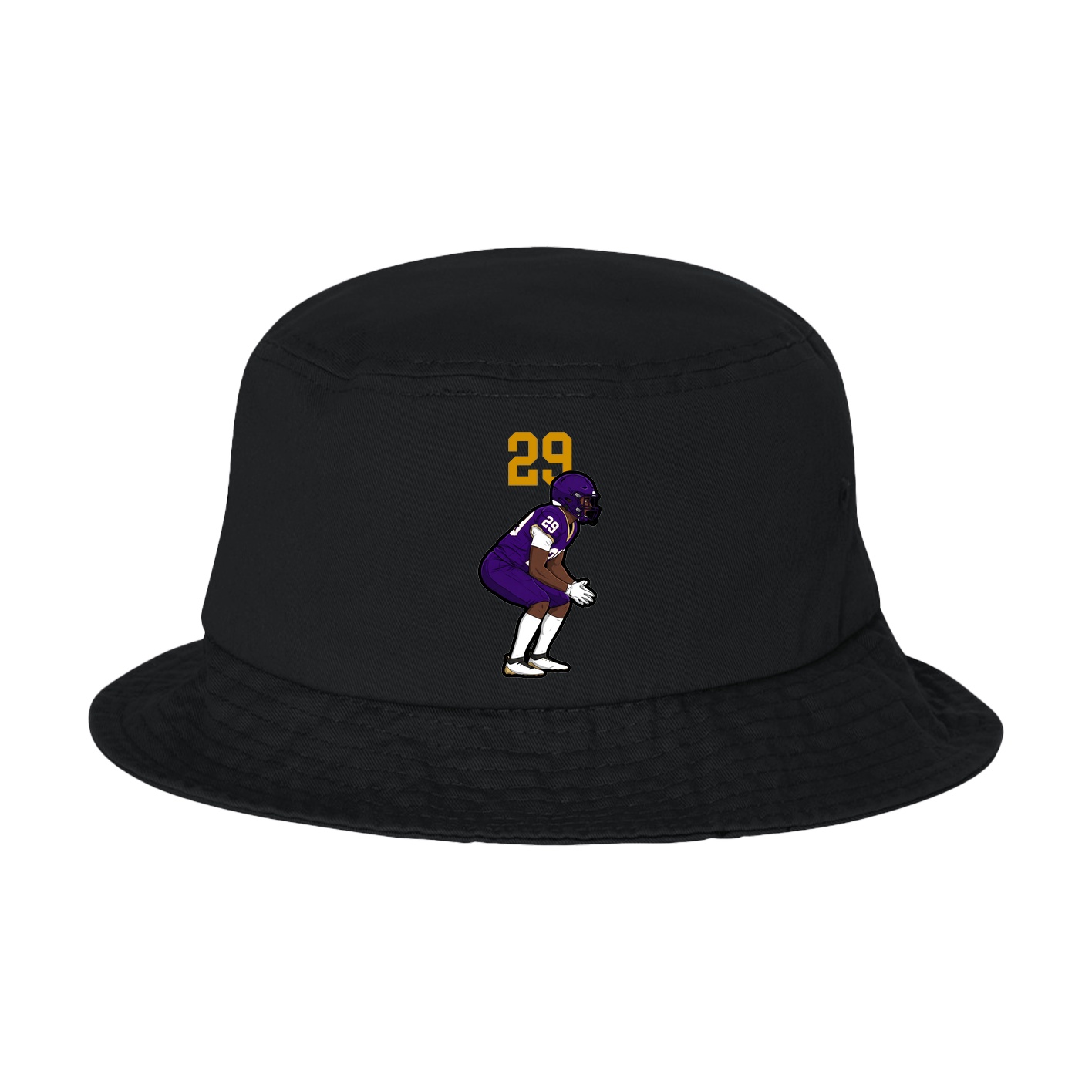 Bucket Cap — Number Top in Black