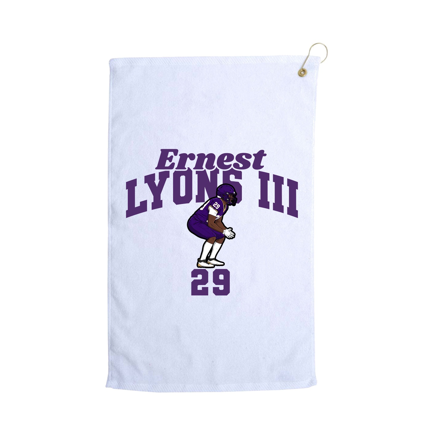 Golf Towel — Signature Arch in White