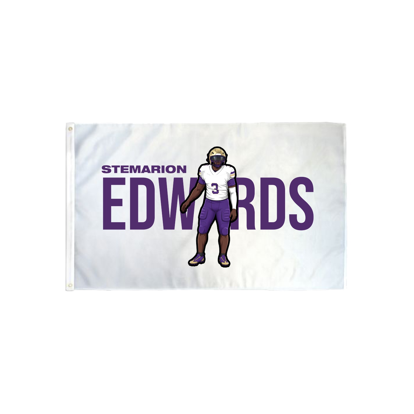 3x5 Flag — Player Name in Classic
