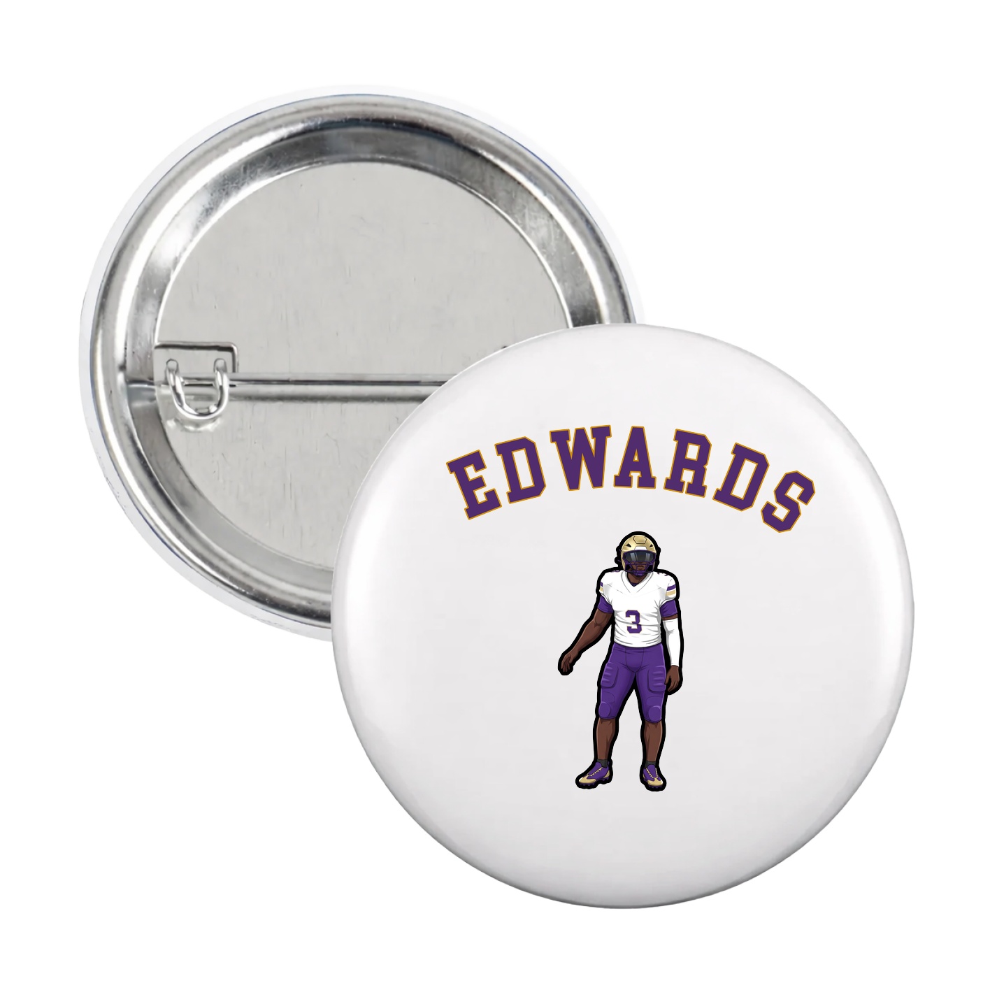 Game Day Button — Shirsey Arch in White