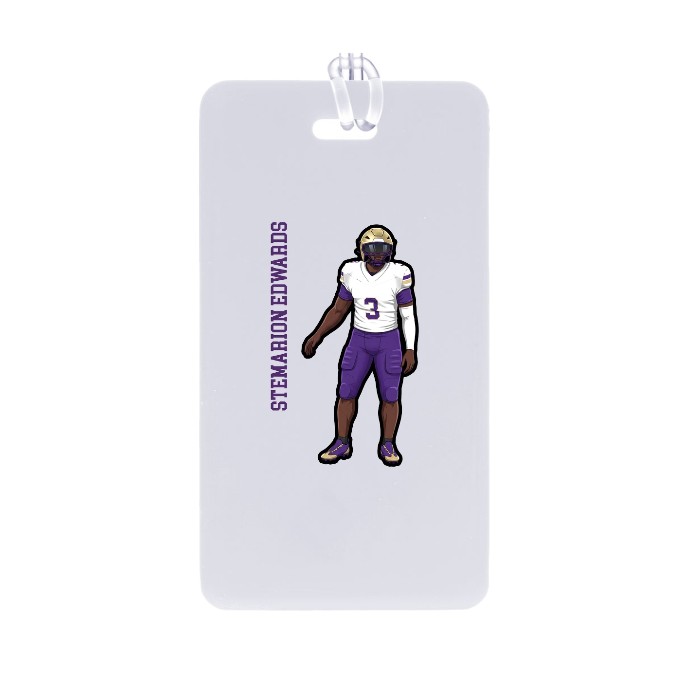 Bag Tag — Name Vertical in Classic
