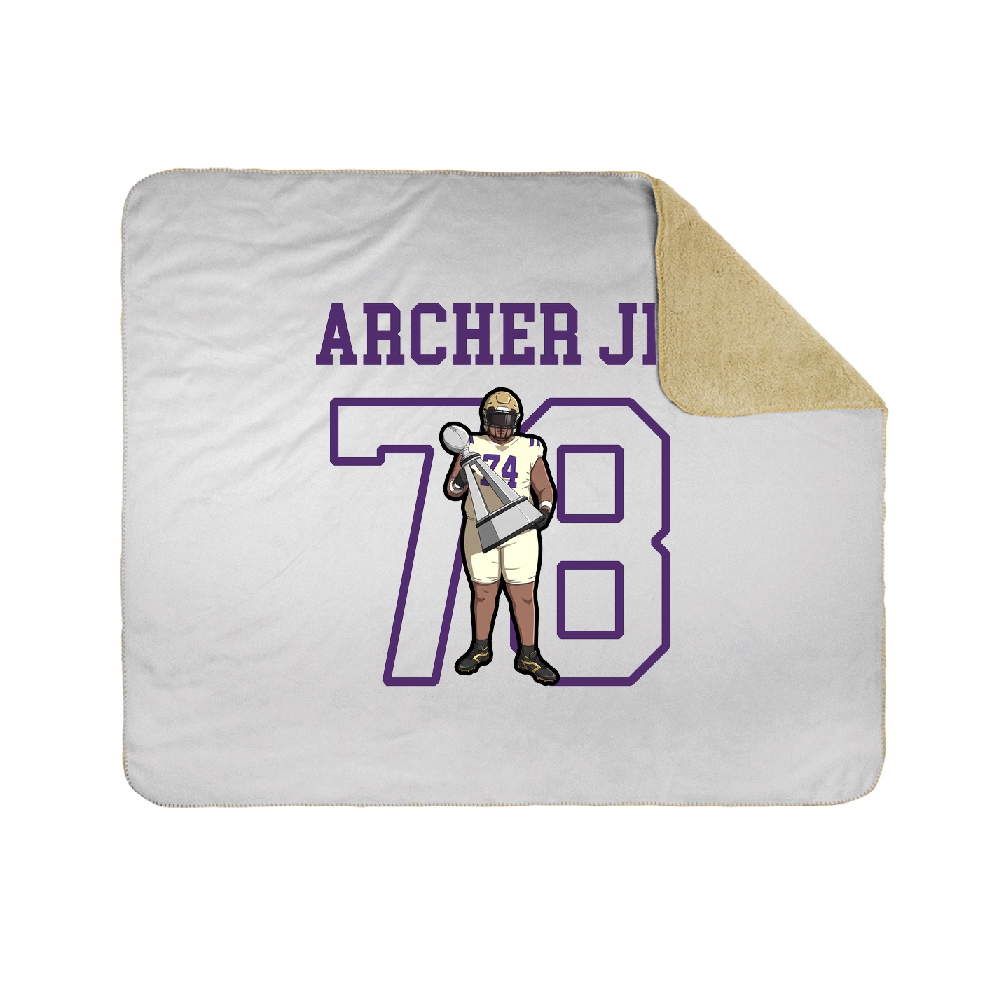 Throw Blanket — Shirsey in White
