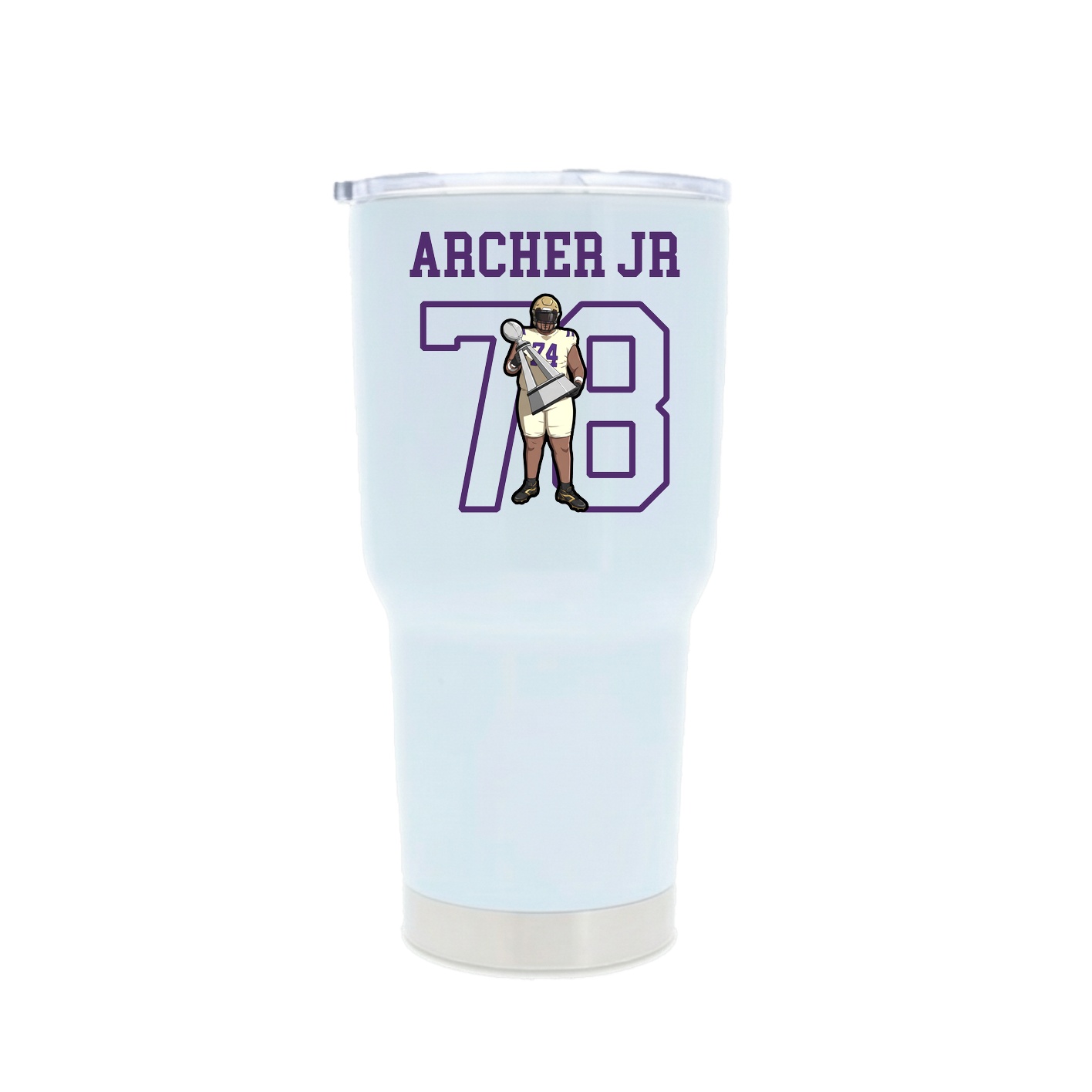30oz Stainless Steel Tumbler — Shirsey in White
