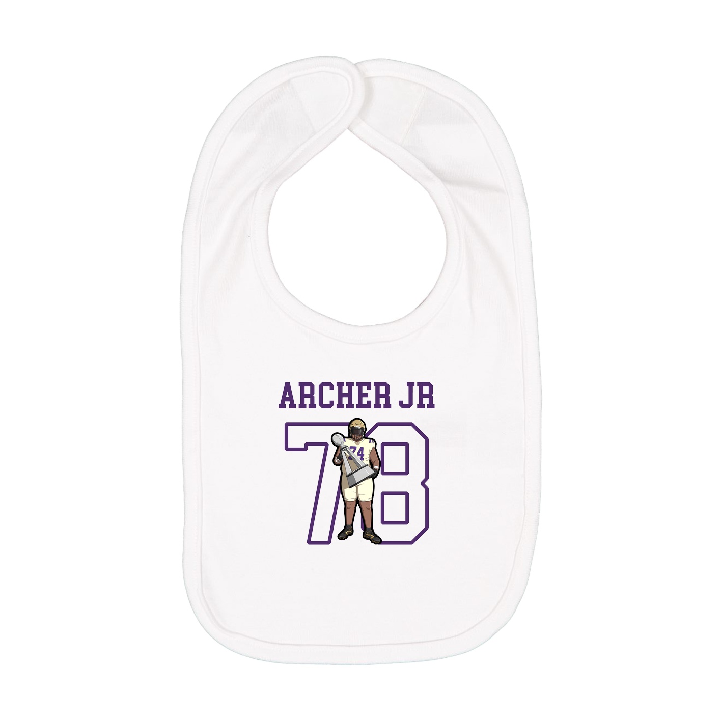 Infant Bib — Shirsey in White
