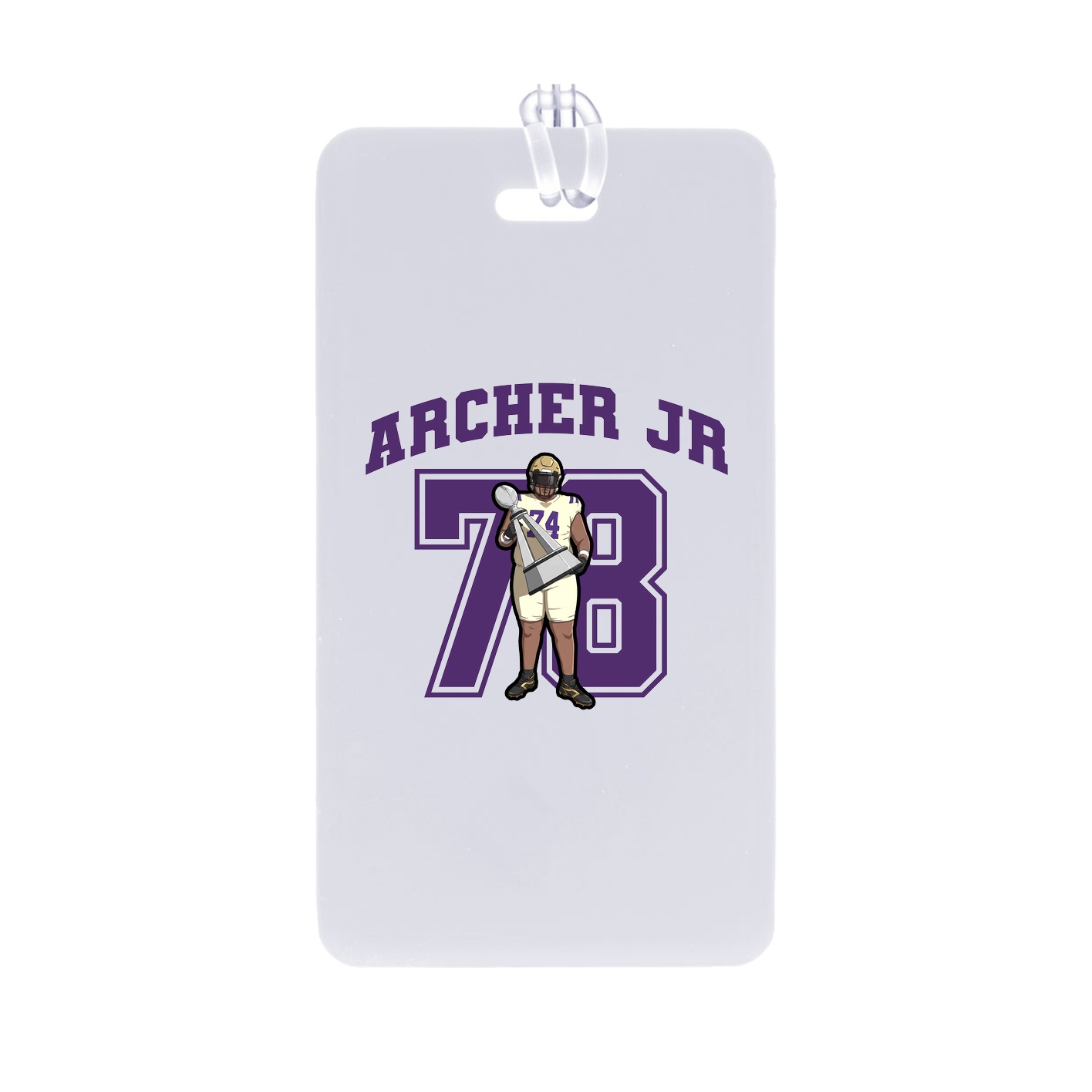 Bag Tag — Number in Classic