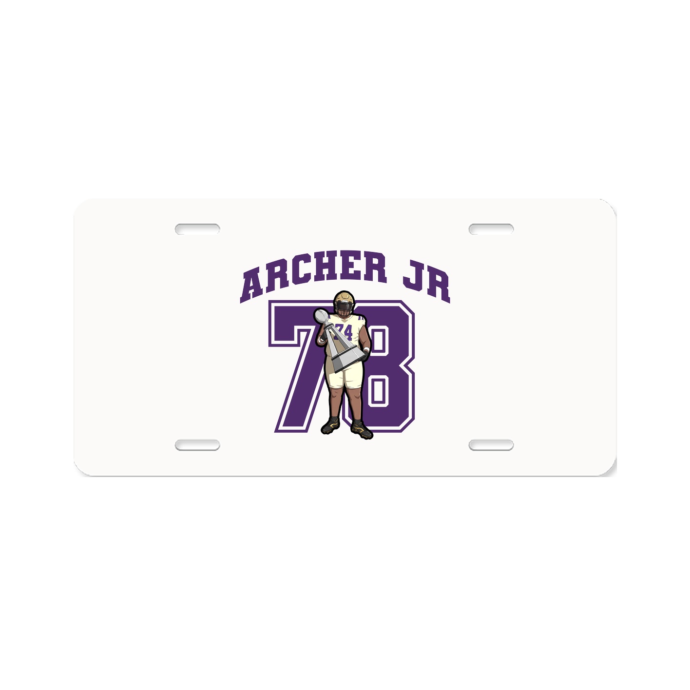 License Plate — Number in Classic