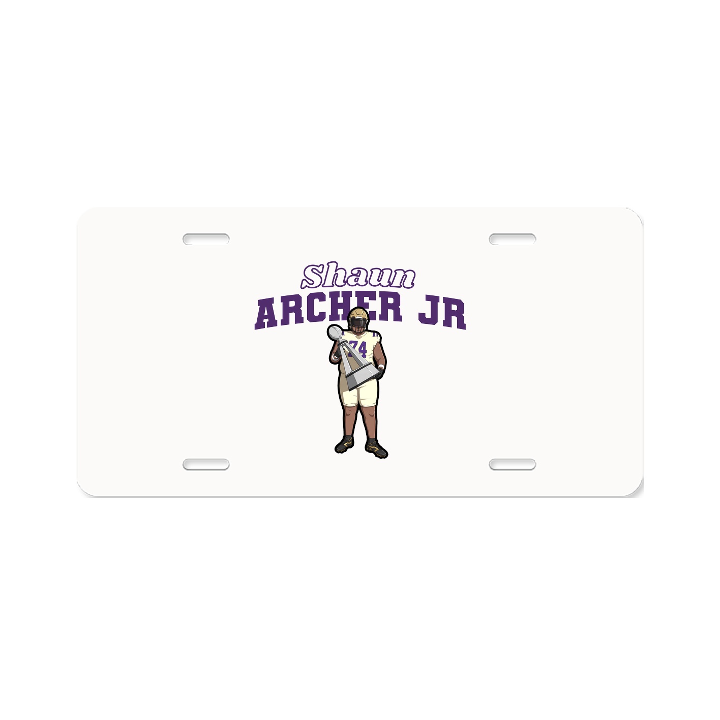 License Plate — Name Arch in Classic