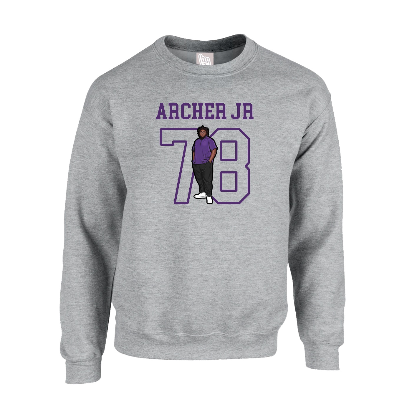 Fleece Crew — Shirsey in Grey