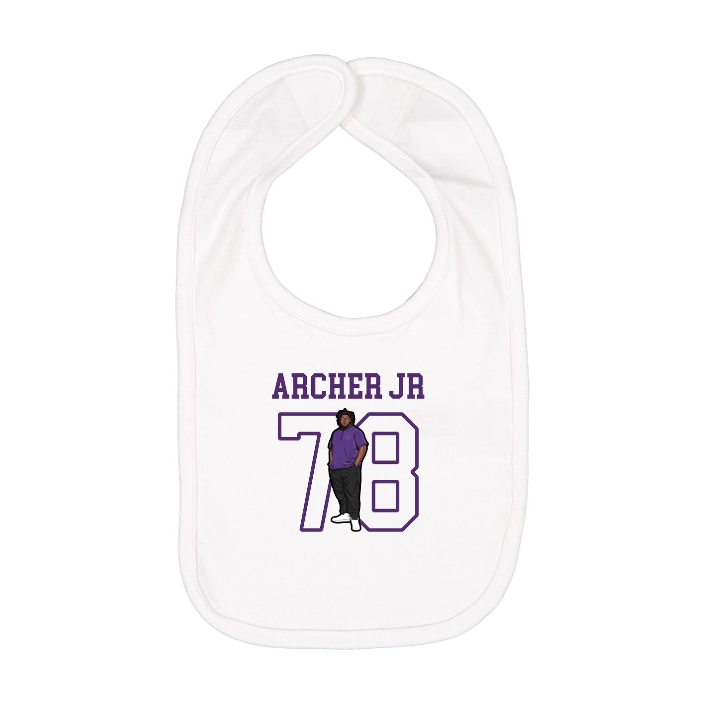 Infant Bib — Shirsey in White