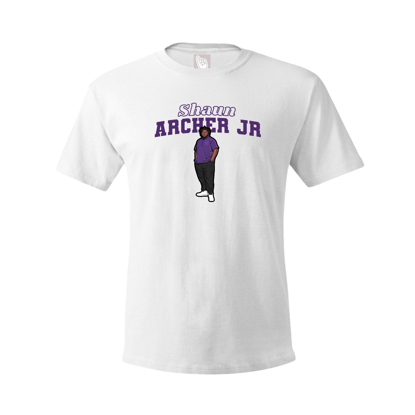 Tee — Name Arch in White