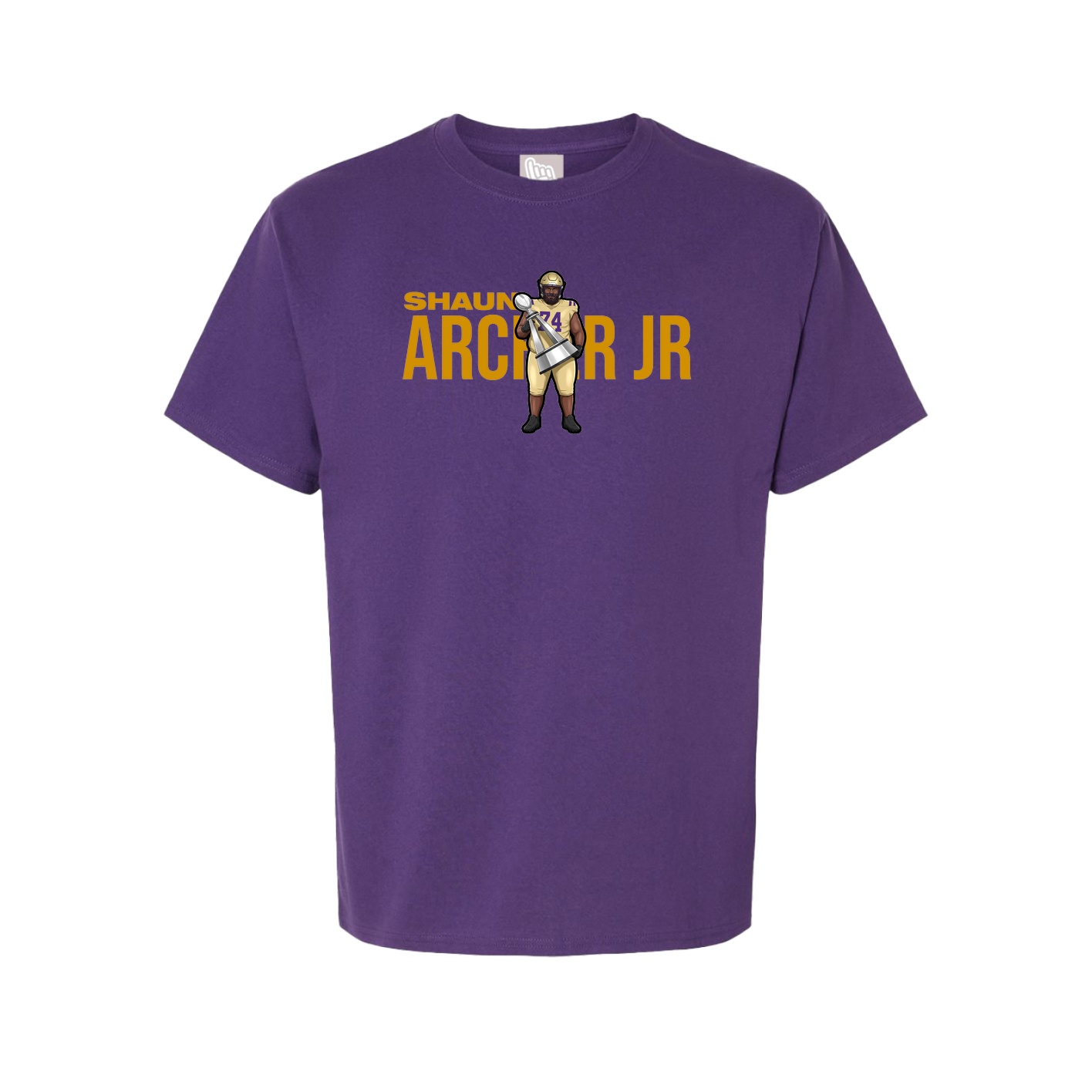 Youth Tee — Player Name in Purple
