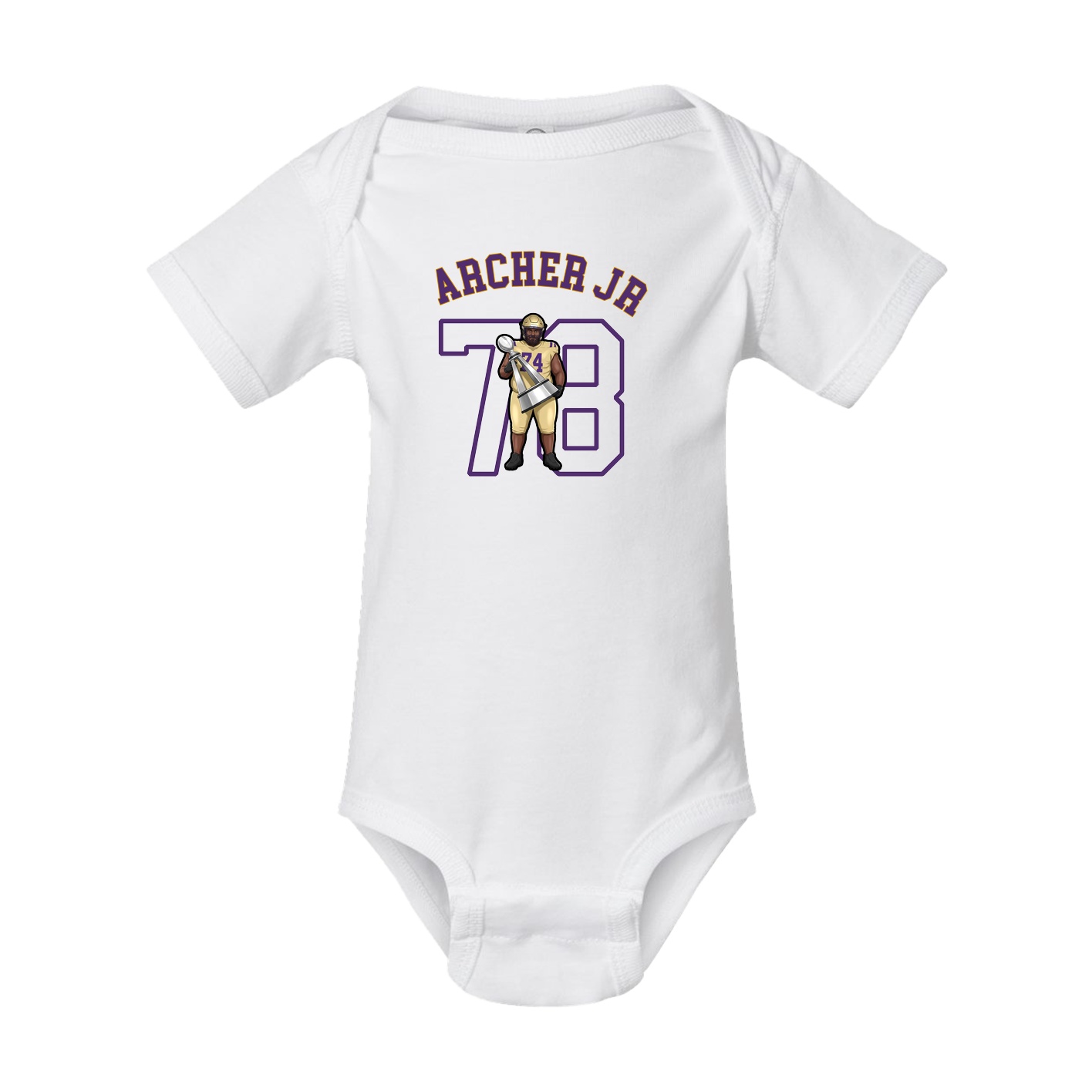 Baby Onesie — Shirsey Arch in White