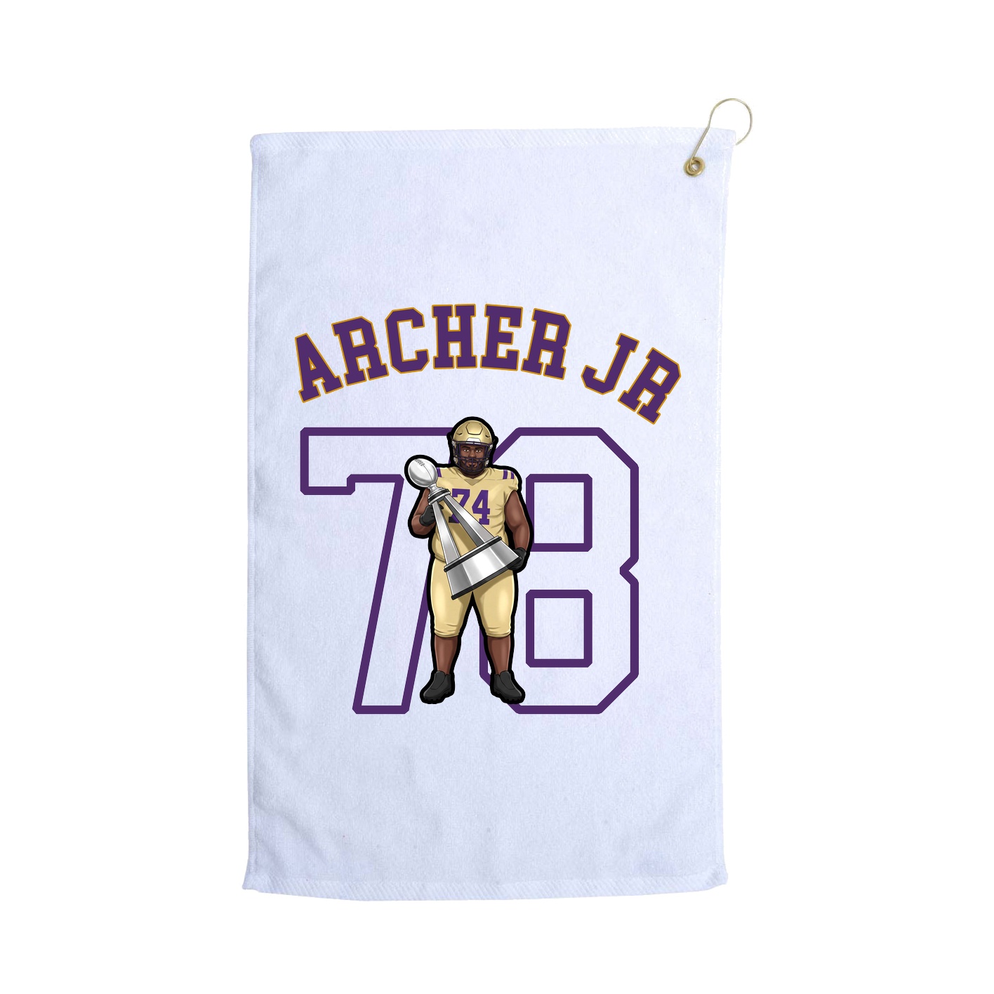 Golf Towel — Shirsey Arch in White
