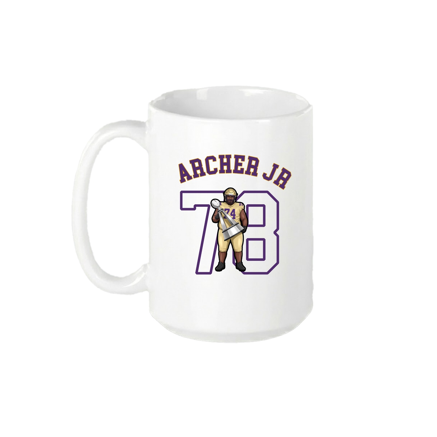 15oz Coffee Mug — Shirsey Arch in White