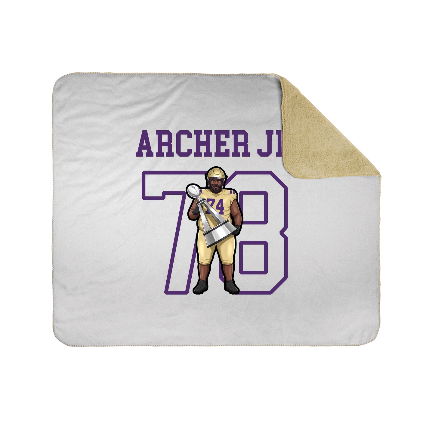 Throw Blanket — Shirsey in White