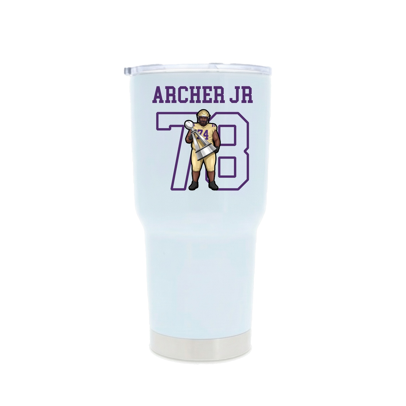30oz Stainless Steel Tumbler — Shirsey in White
