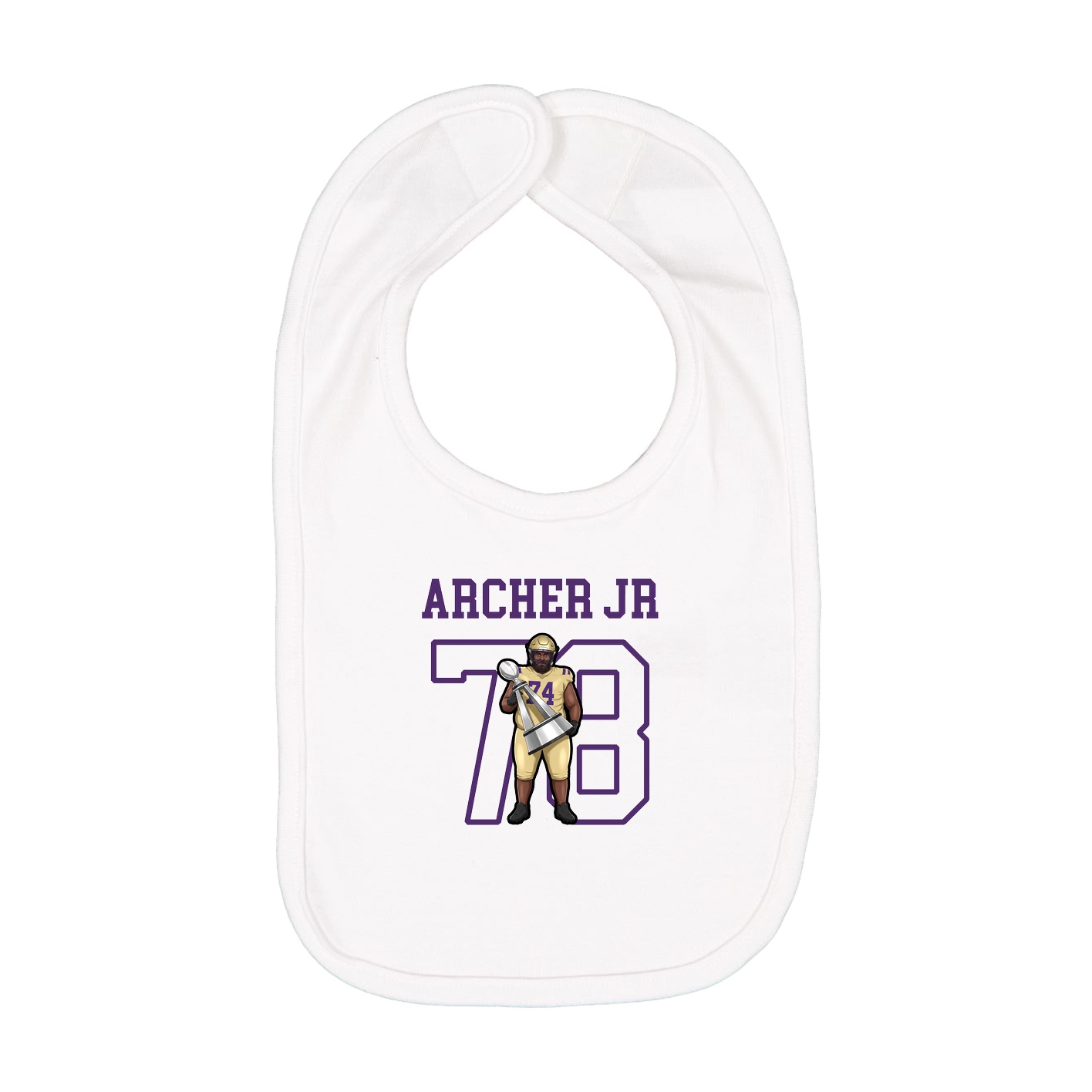 Infant Bib — Shirsey in White