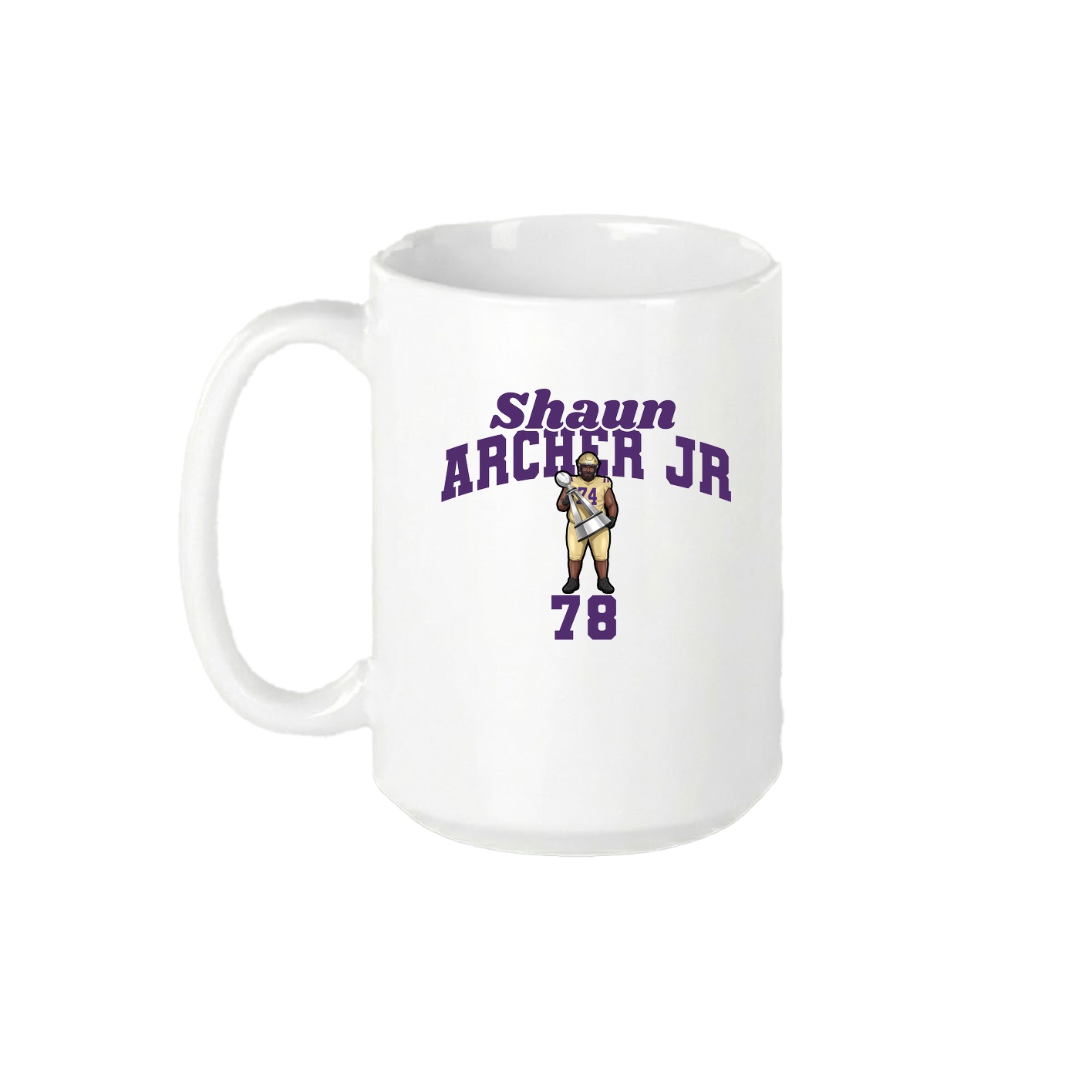 15oz Coffee Mug — Signature Arch in White