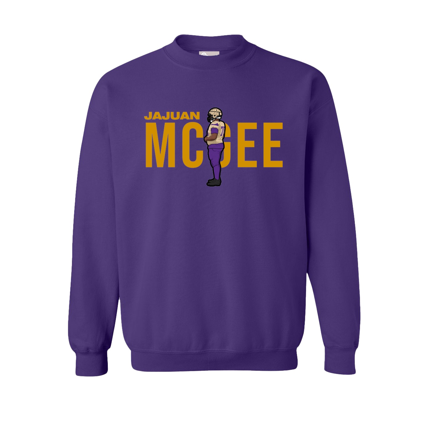 Fleece Crew — Player Name in Purple