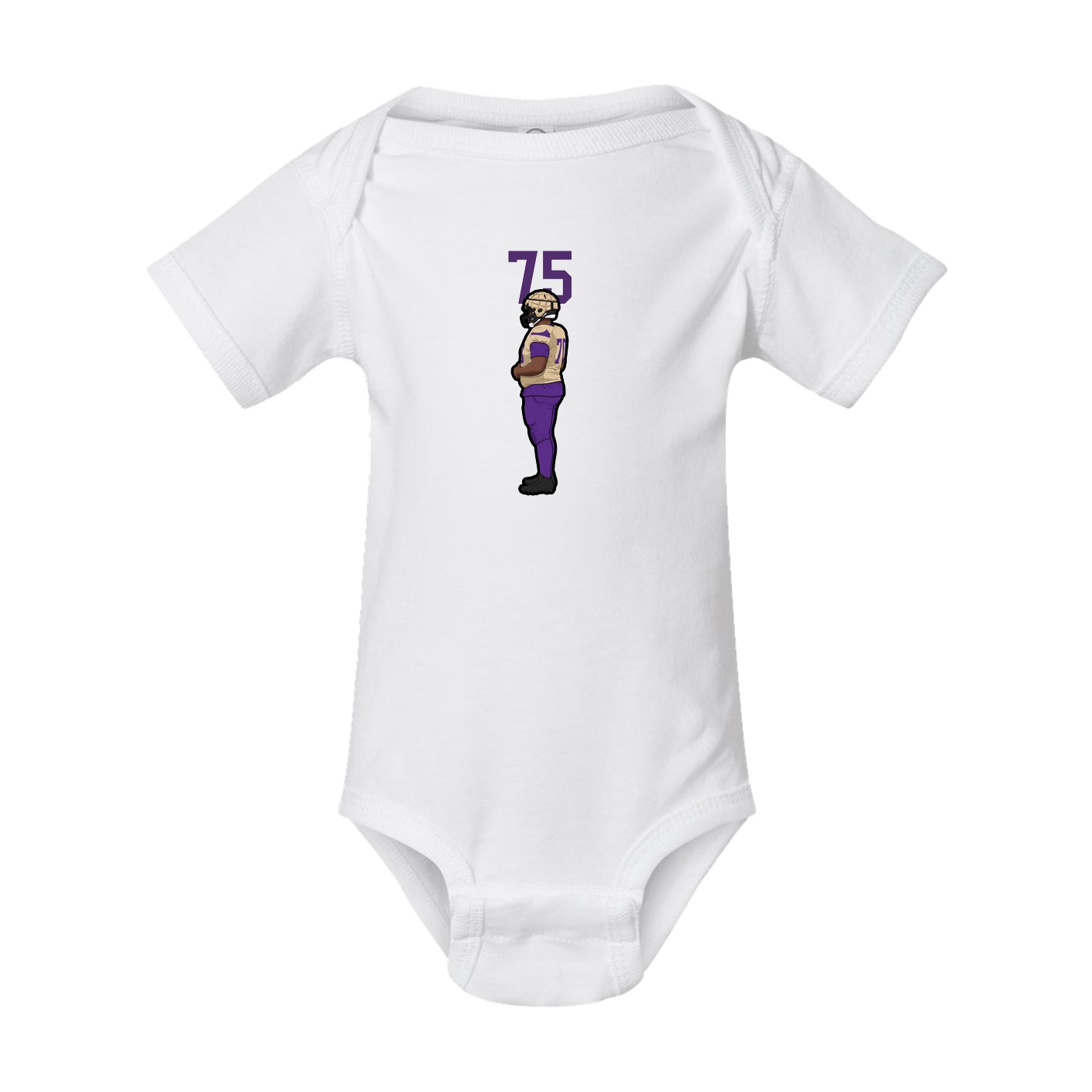 Baby Onesie — Number Top in White