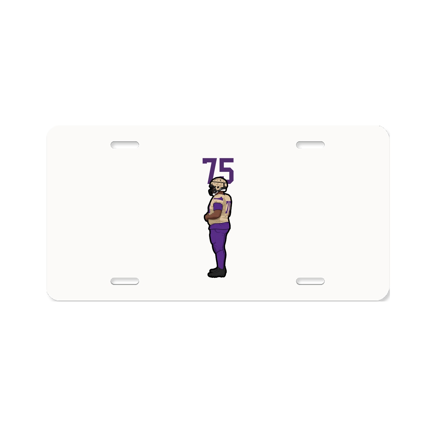 License Plate — Number Top in Classic