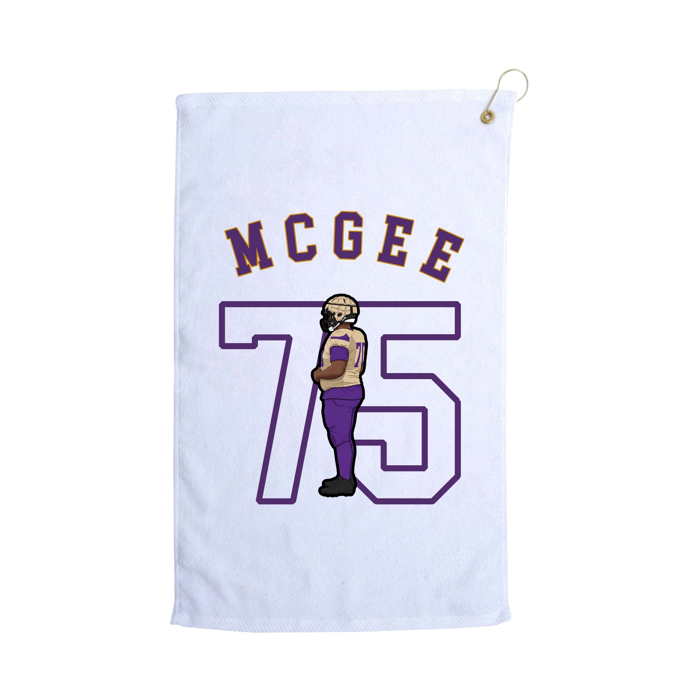 Golf Towel — Shirsey Arch in White