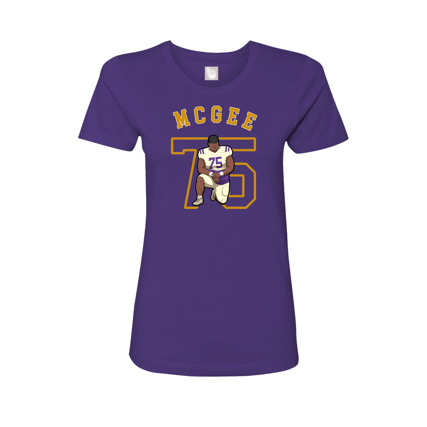 Fitted Women's Tee — Shirsey Arch in Purple