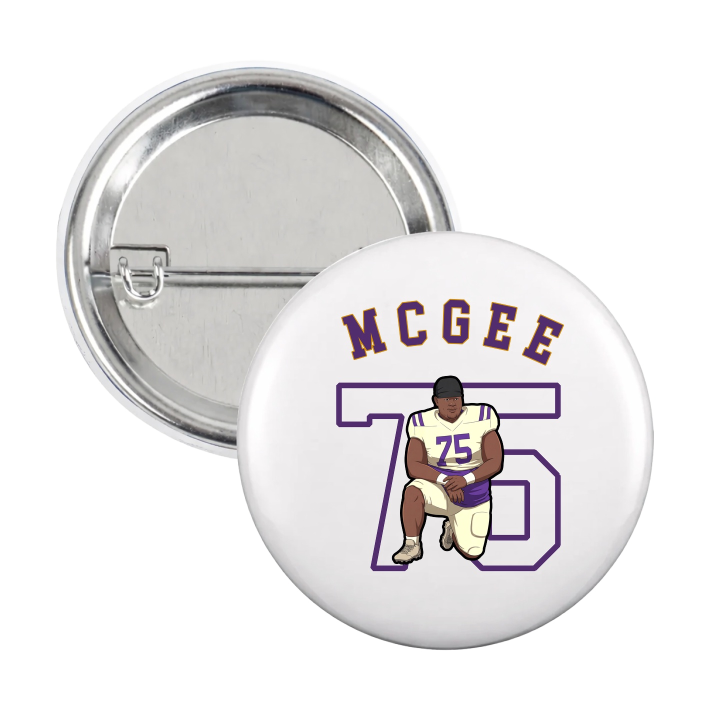 Game Day Button — Shirsey Arch in White