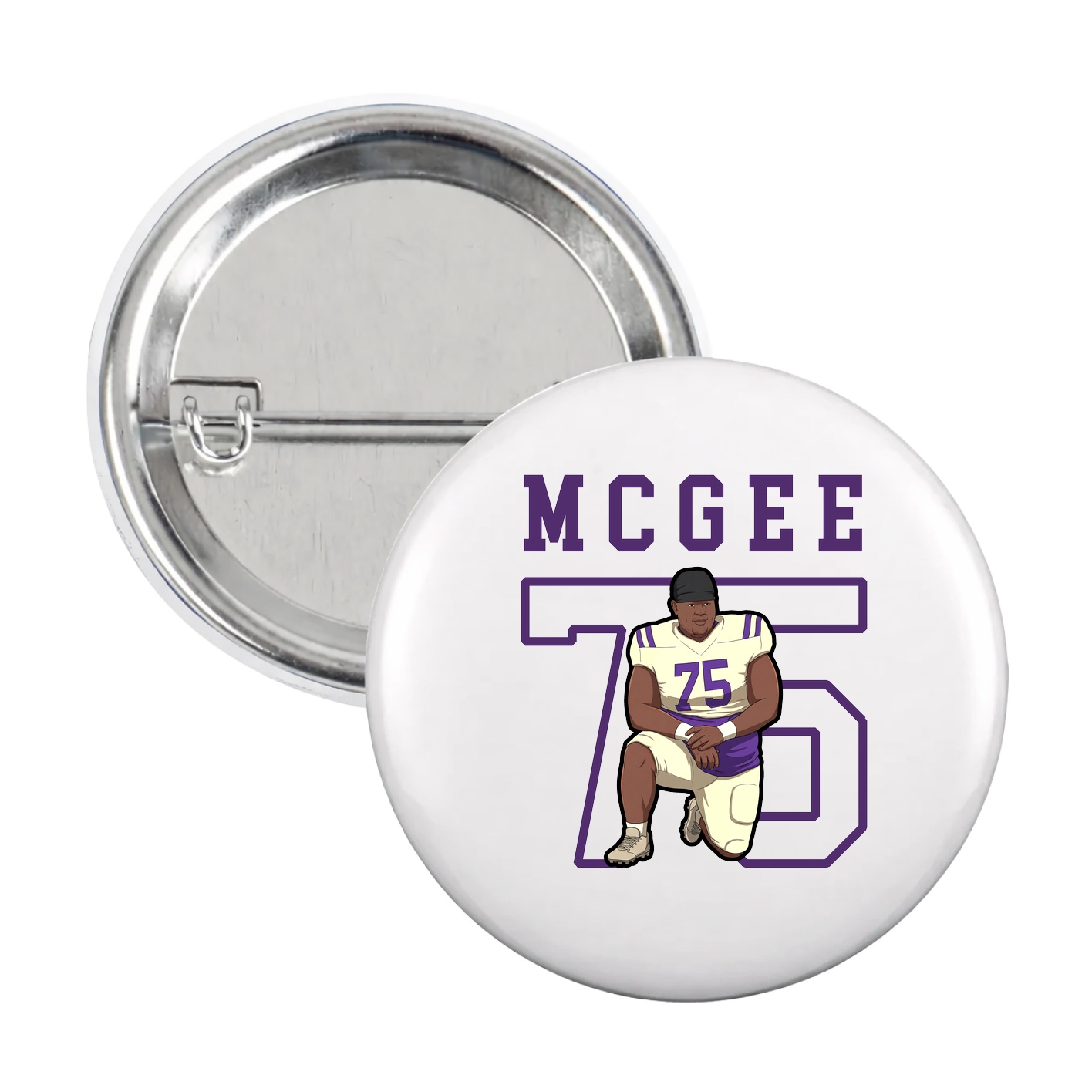 Game Day Button — Shirsey in White
