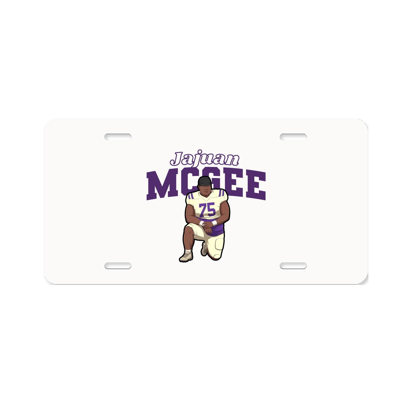 License Plate — Name Arch in Classic