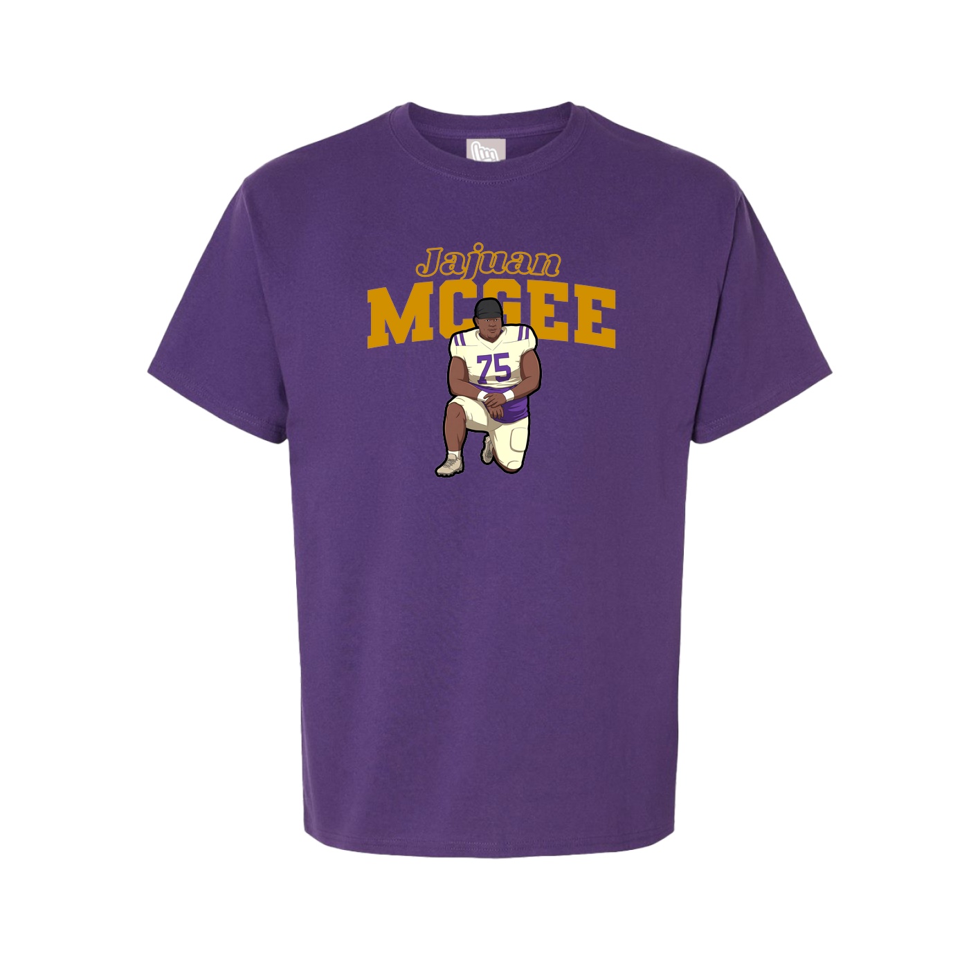 Youth Tee — Name Arch in Purple