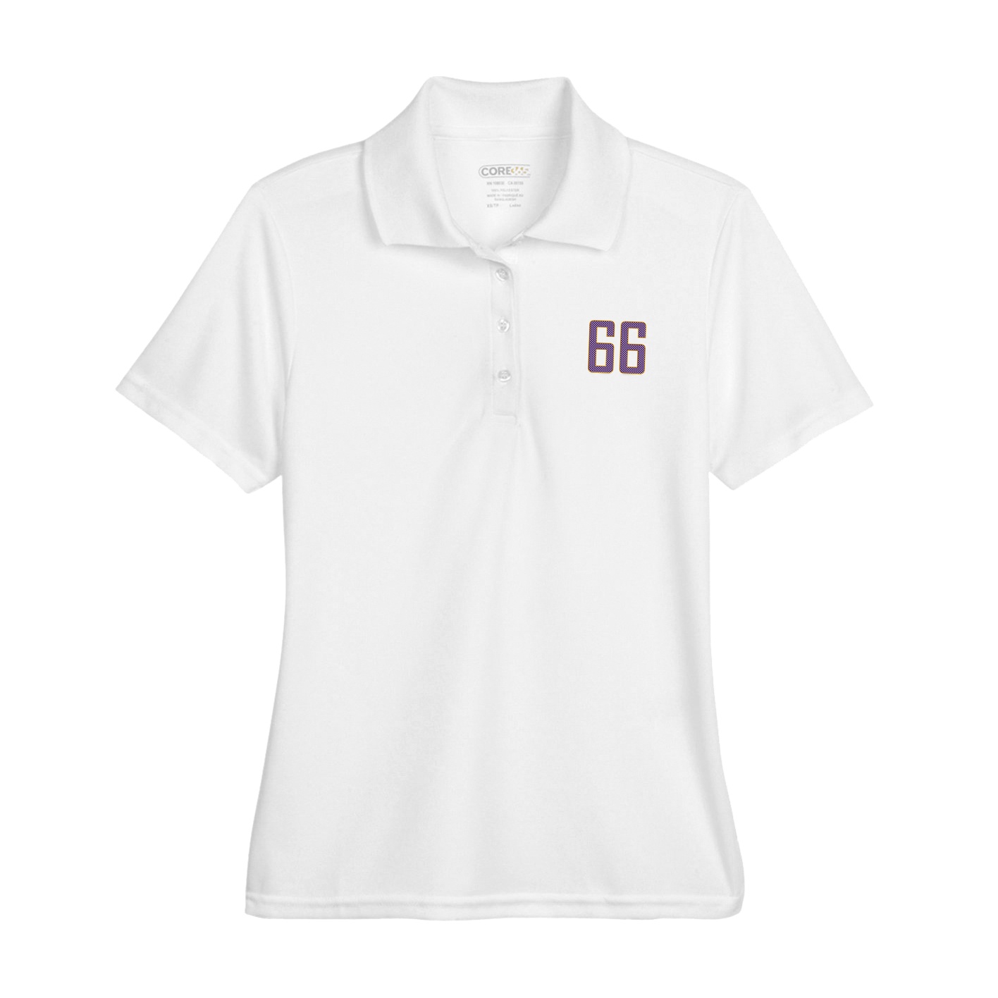 Womens Performance Polo — Front Shirsy in White