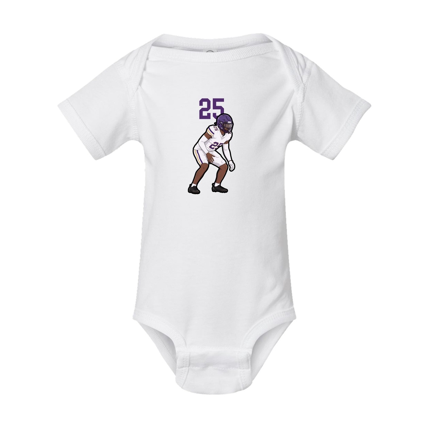 Baby Onesie — Number Top in White
