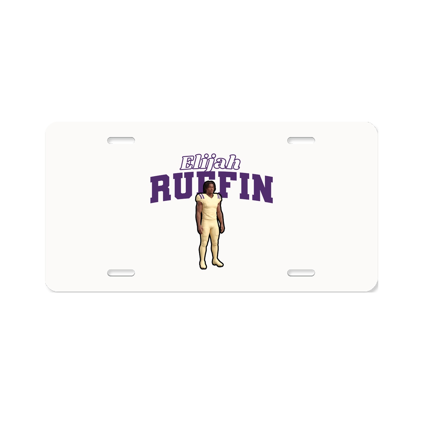 License Plate — Name Arch in Classic