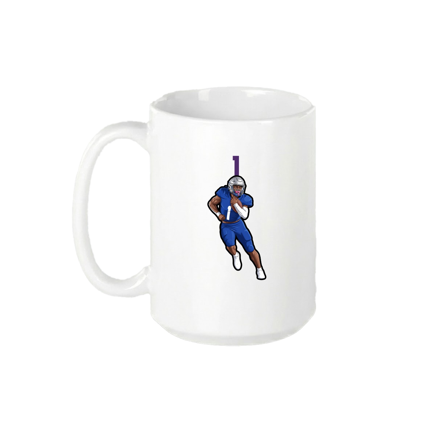 15oz Coffee Mug — Number Top in White