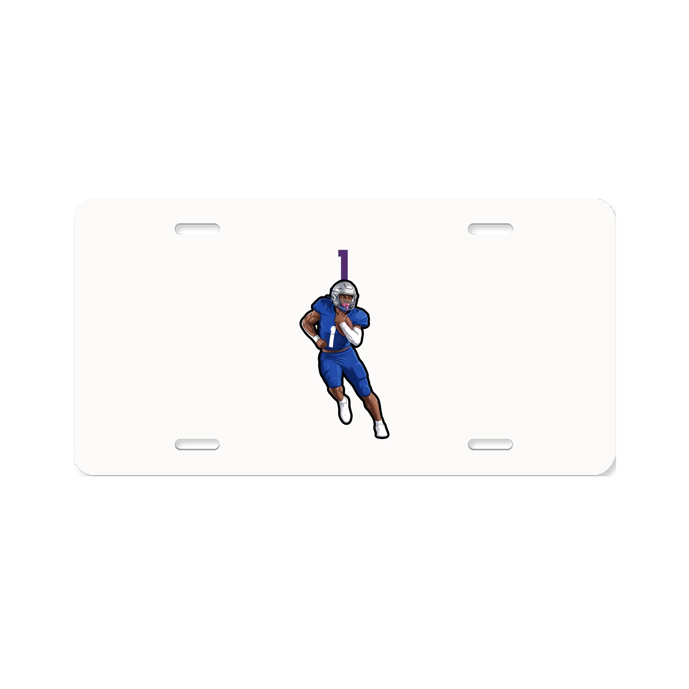 License Plate — Number Top in Classic