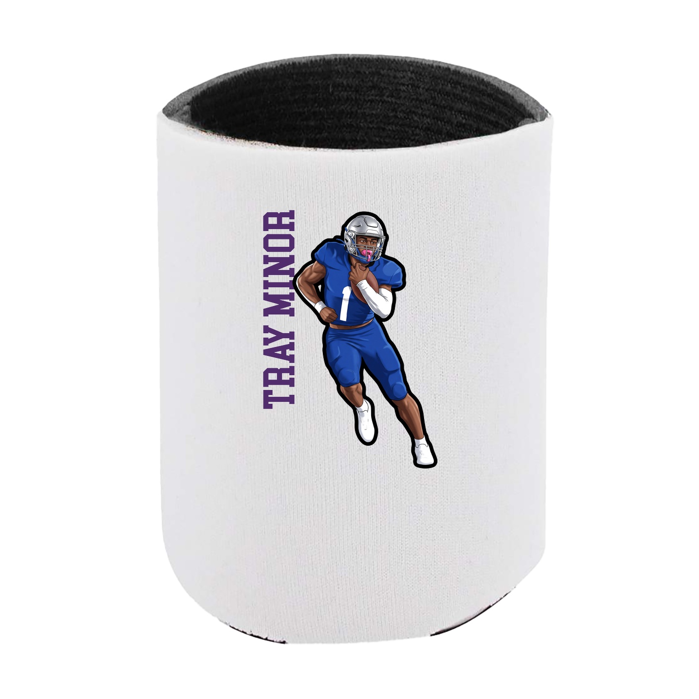 Can Holder — Name Vertical in White