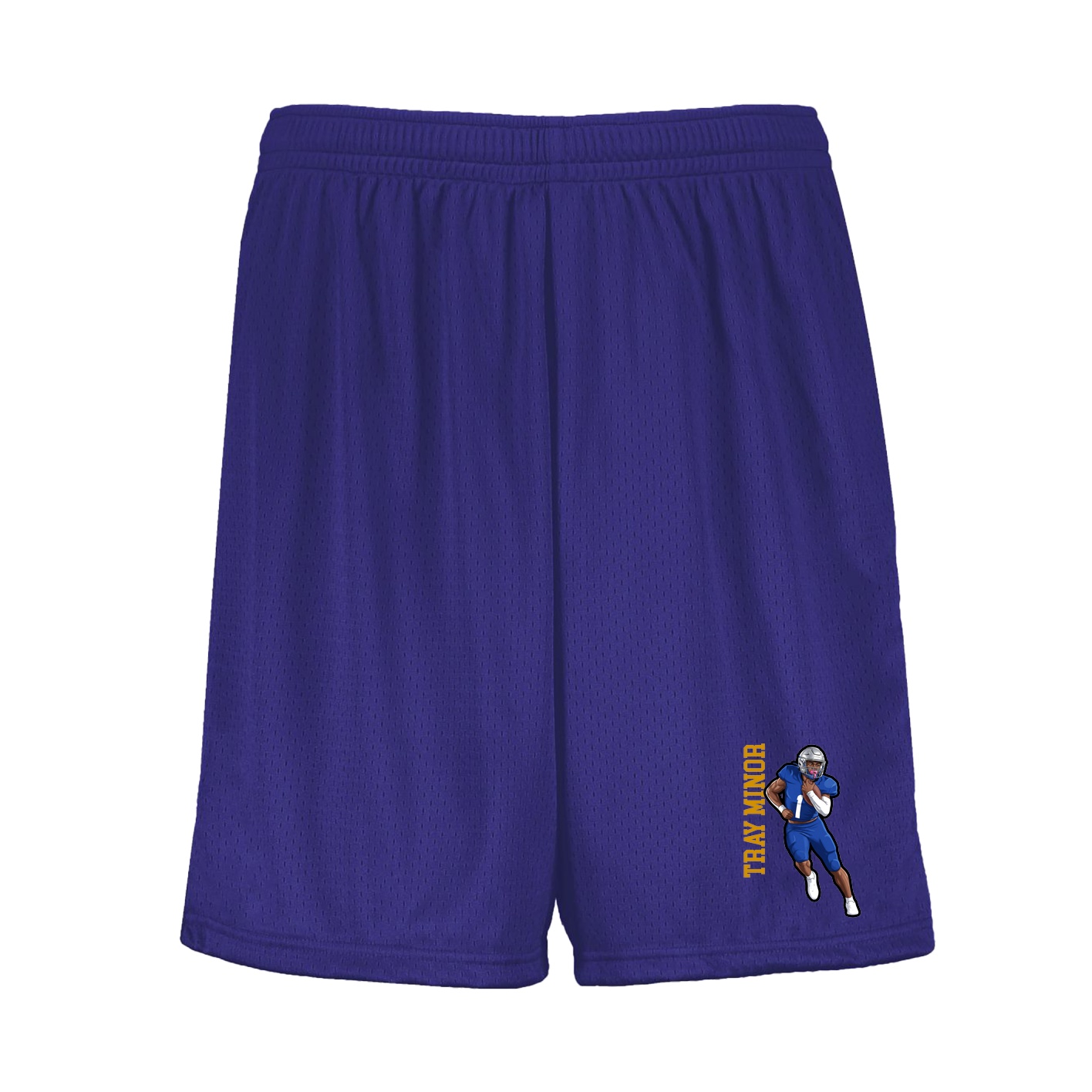 Shorts — Name Vertical in Purple