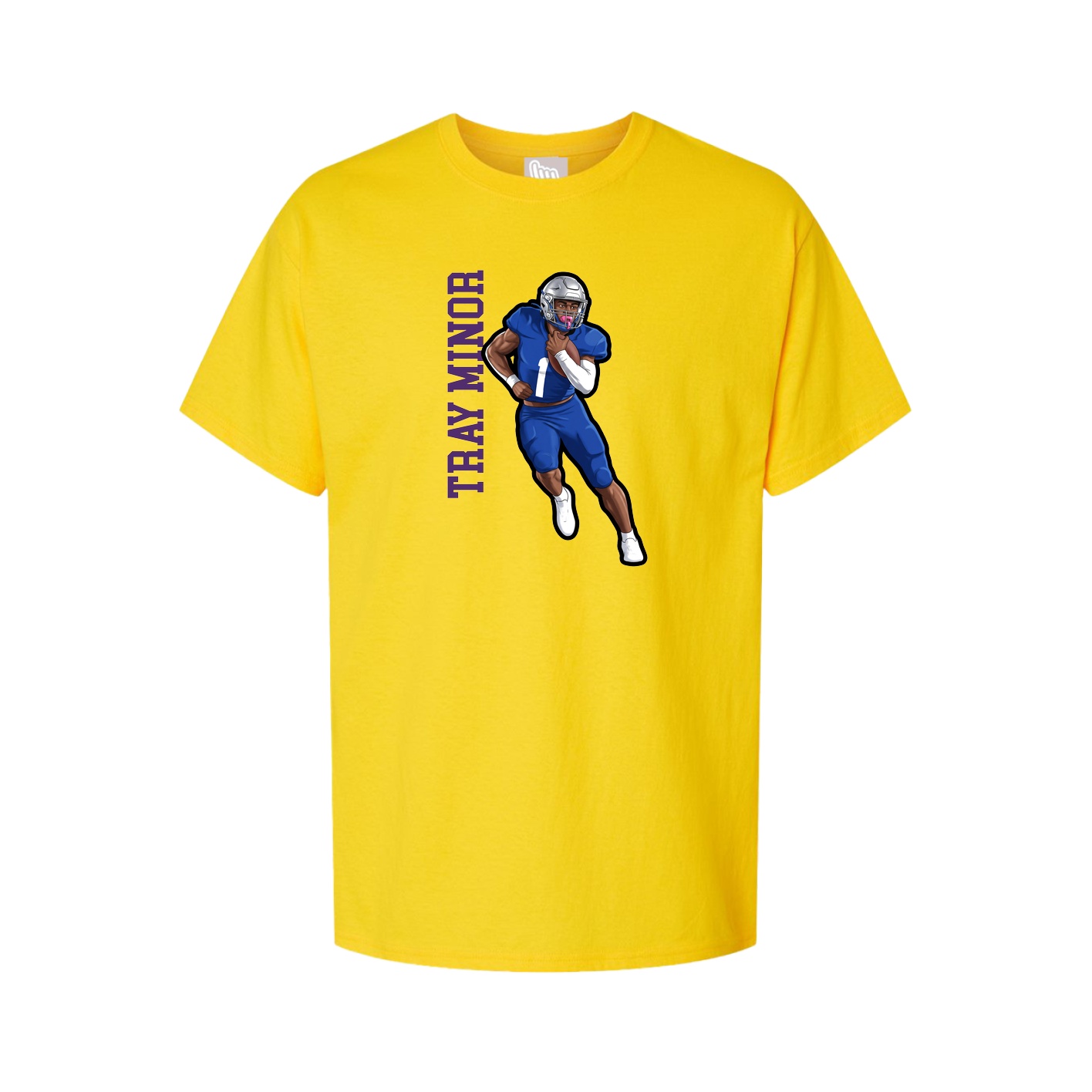 Tee — Name Vertical in Gold