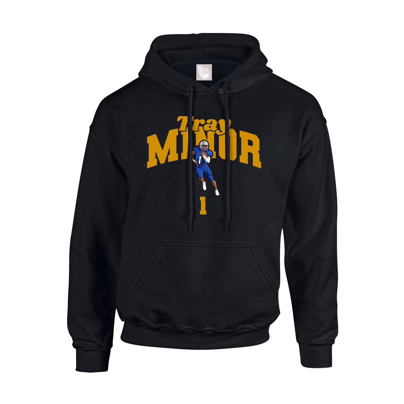 Youth Hoodie — Signature Arch in Black