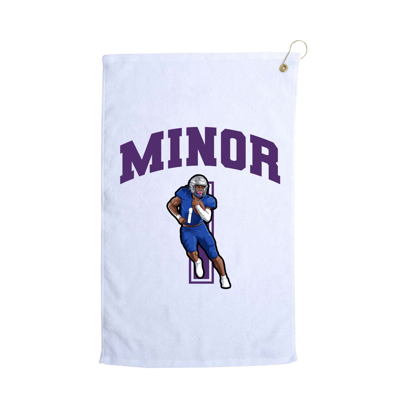 Golf Towel — Number in White