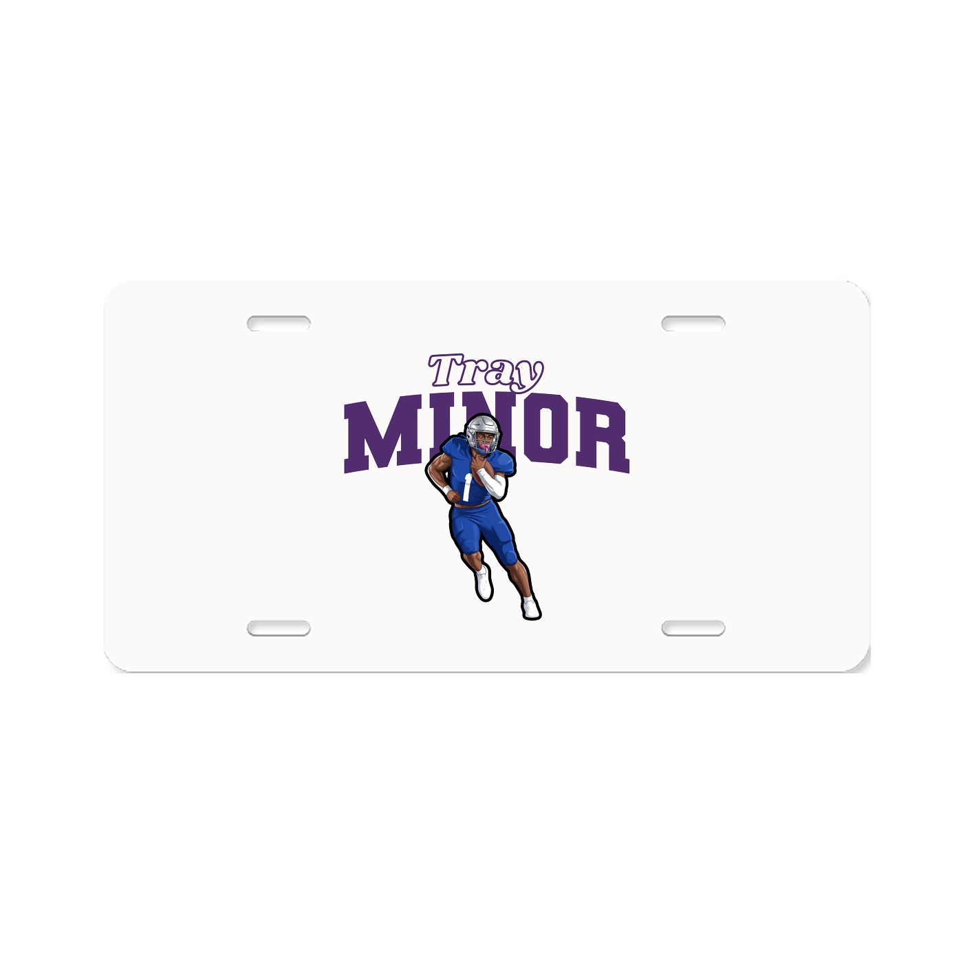 License Plate — Name Arch in Classic