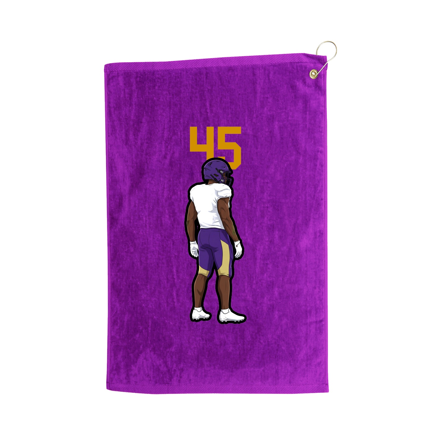 Golf Towel — Number Top in Purple