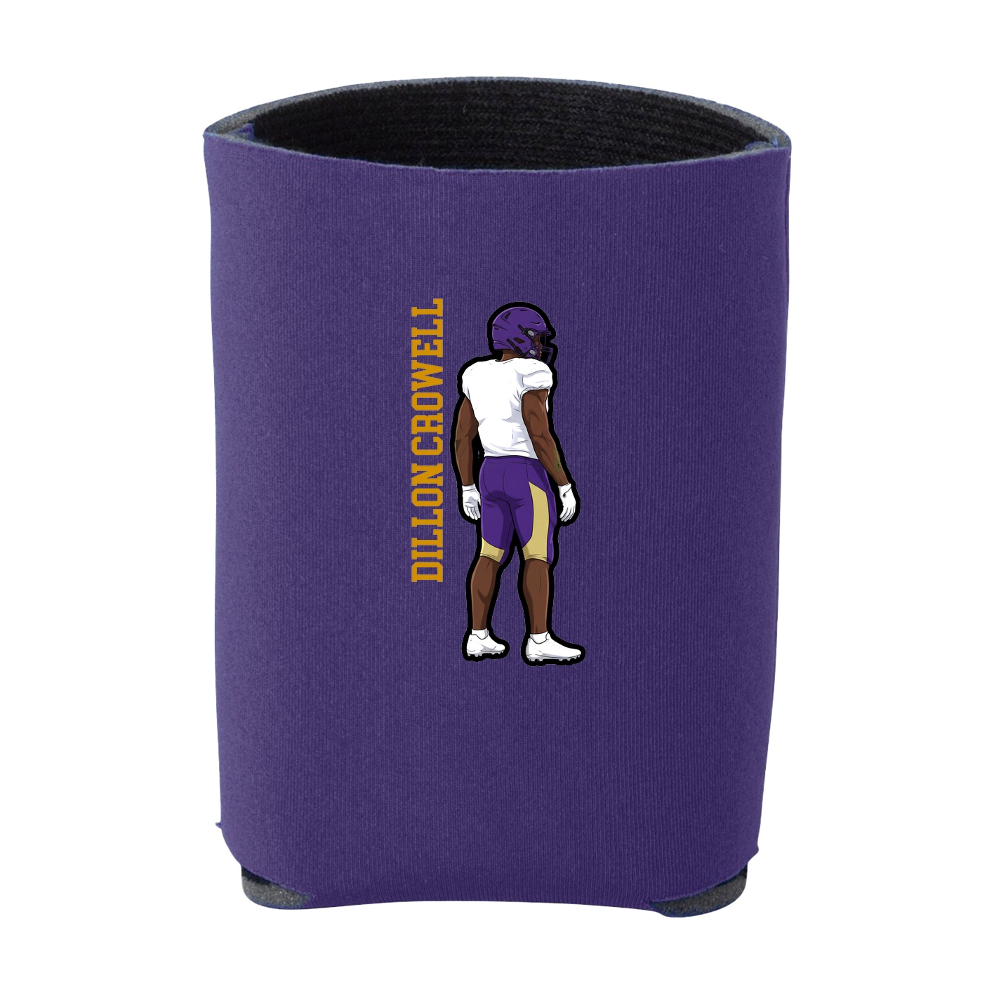 Can Holder — Name Vertical in Purple