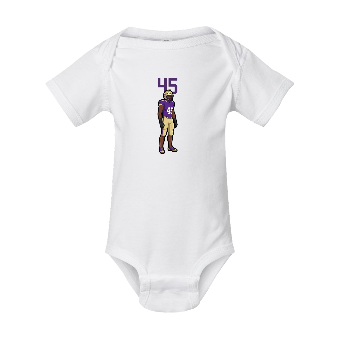 Baby Onesie — Number Top in White