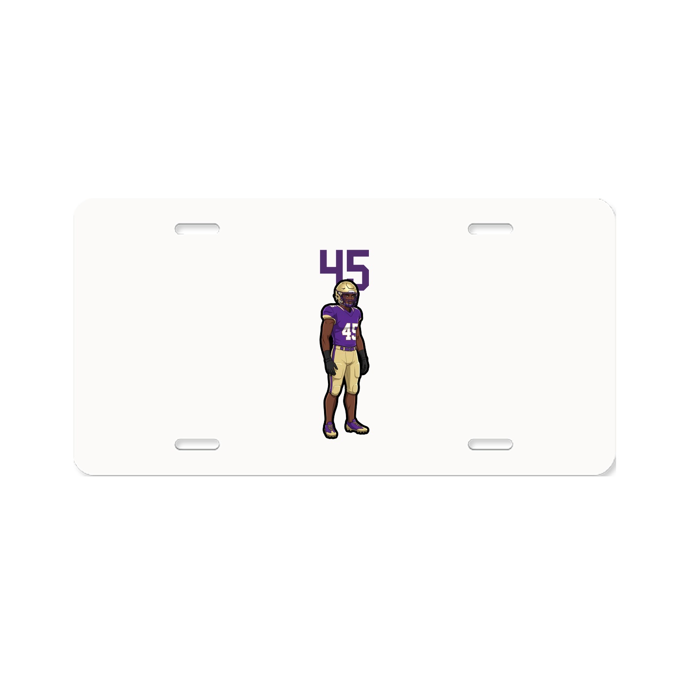 License Plate — Number Top in Classic